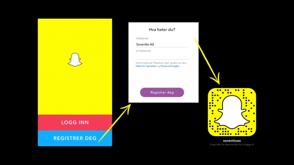 [Nybegynner]: Registrer deg på Snapchat Bruk Snapchat som en del av firmaets strategi for sosiale medier. Her får du en steg-for-steg-guide til hvordan du oppretter en Snapchat-konto.